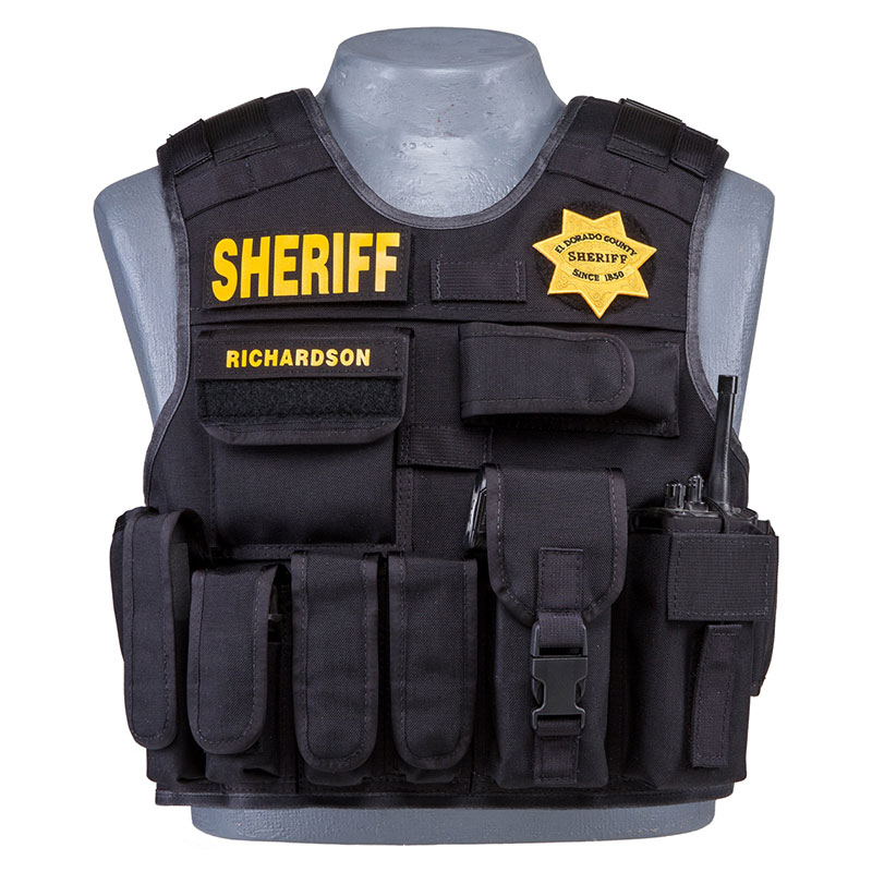 Black Sheriff Police Vest
