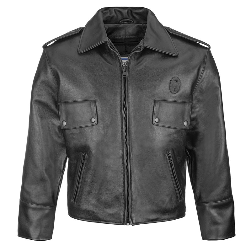 HighQuality Leather Police Jacket
