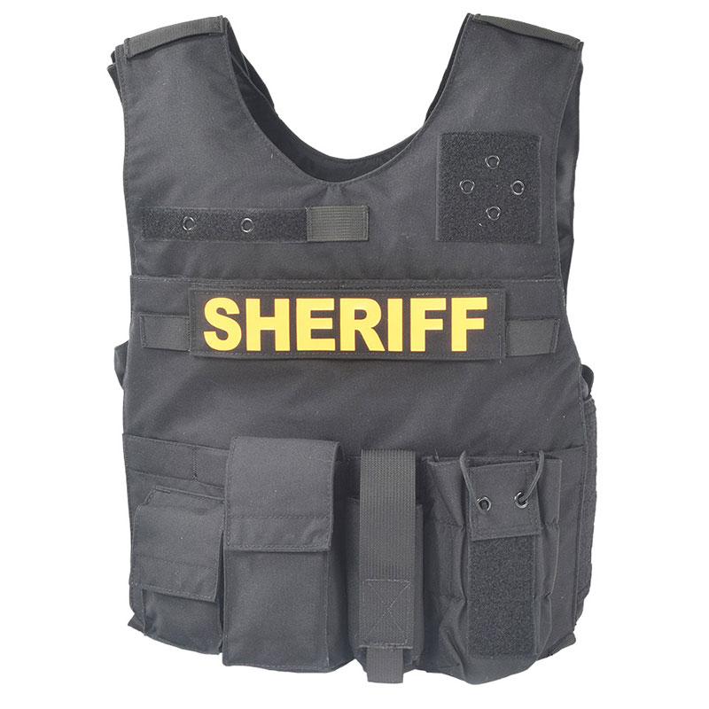 Simple Black Sheriff Police Vest
