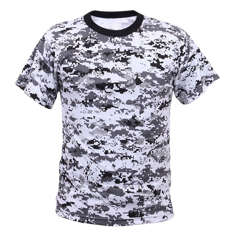 Black White Military T-Shirt