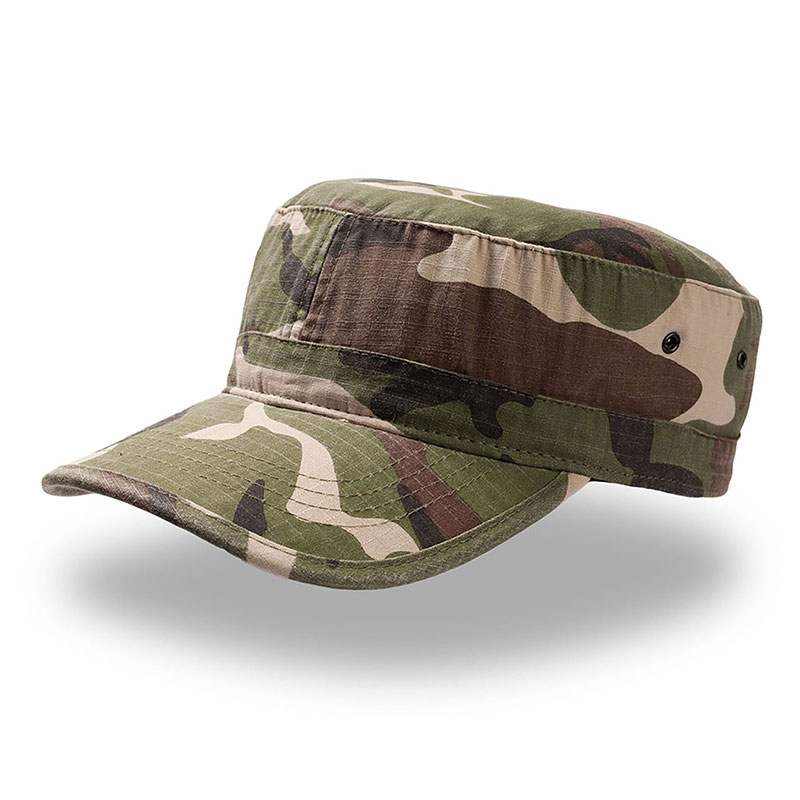 Brown Green Military Caps