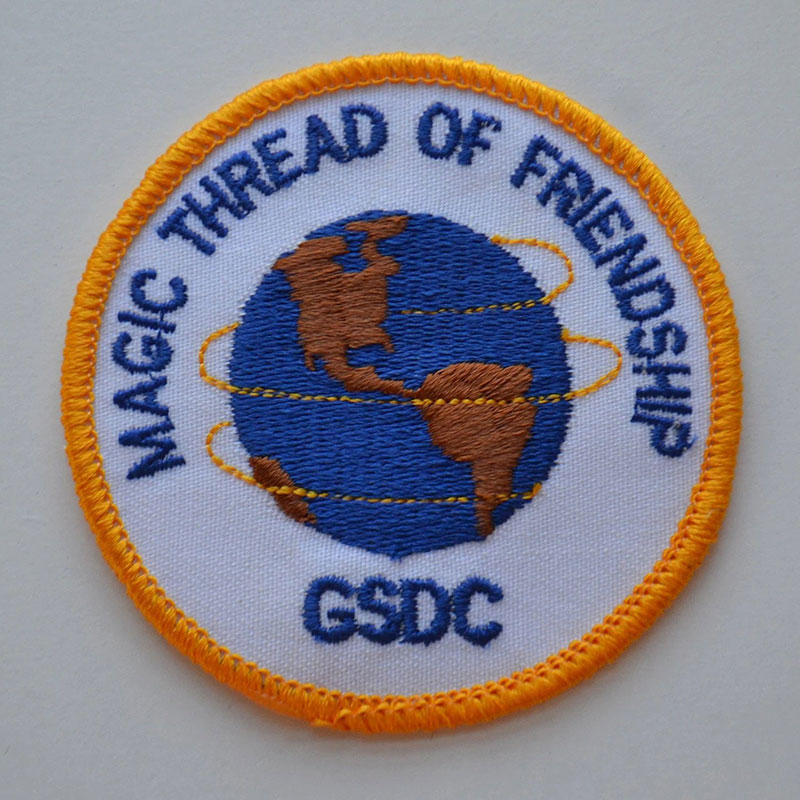 Embroidered Round Handmade Thread Badges