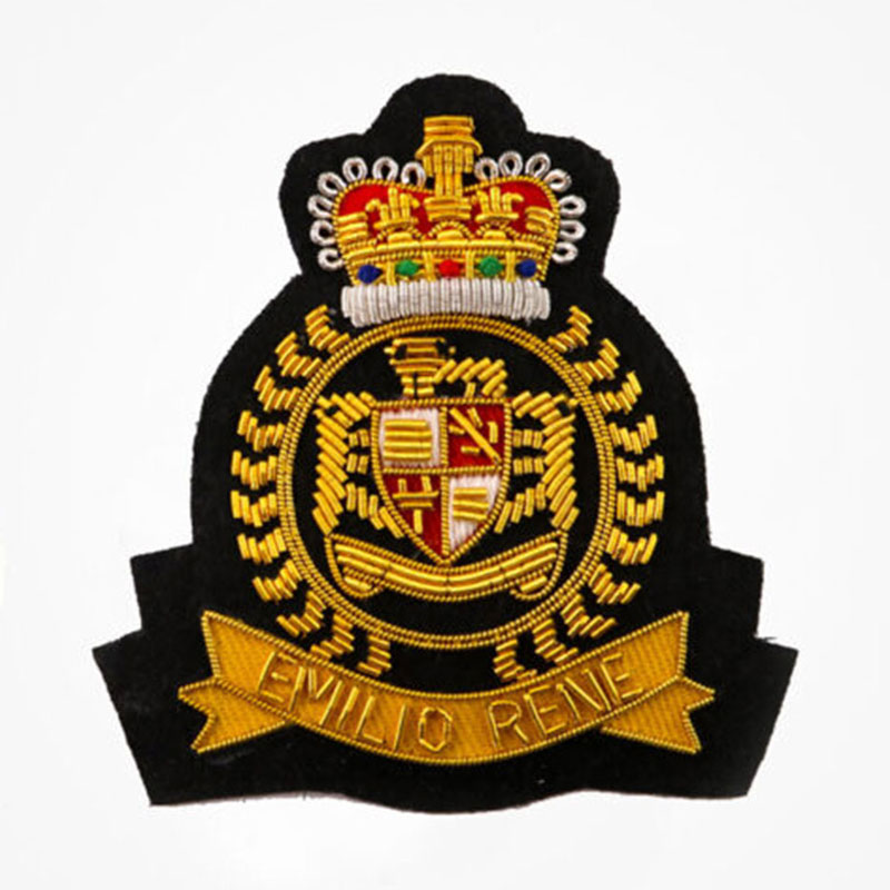 Golf Bullion Embroidered Cap Badge  