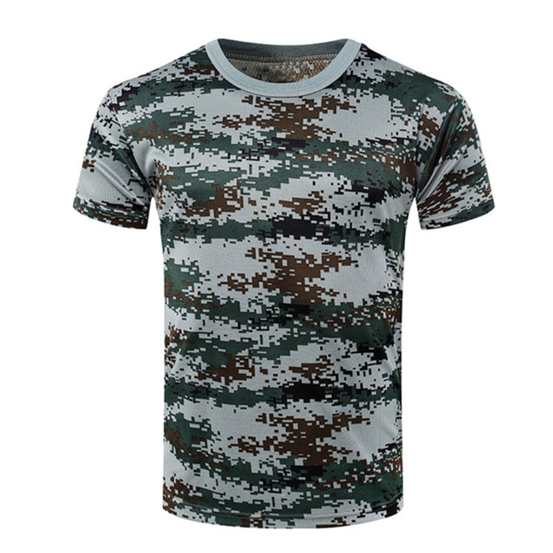 Green Brown Military T-Shirt