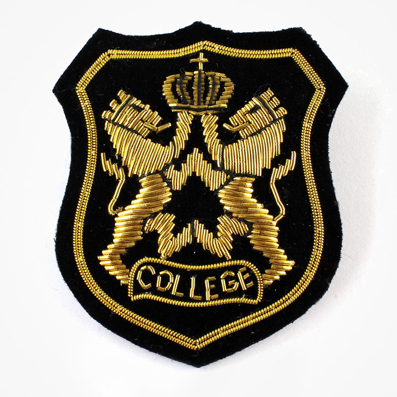 Lion Crown Embroidered Blazer Heraldic Badge