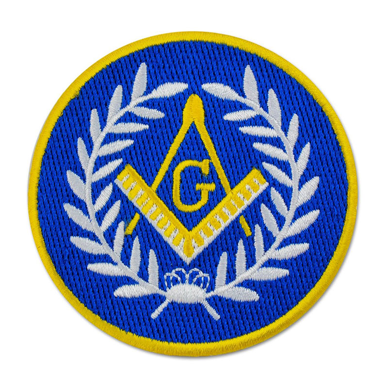 Royal Blue and Gold Round Diameter Badge