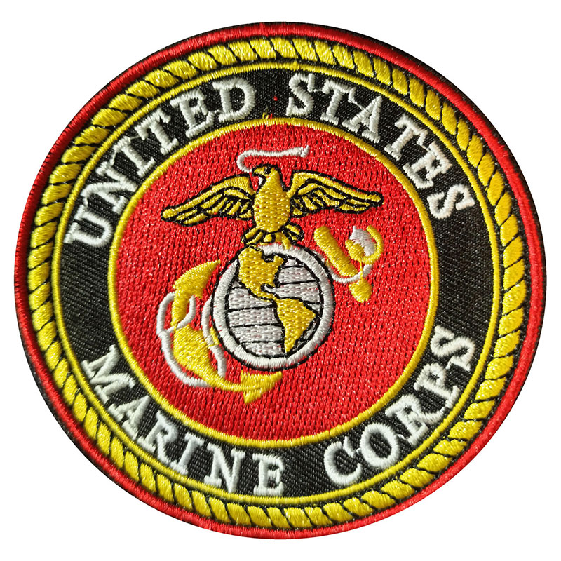 USA Marine Crops Round Diameter Badge